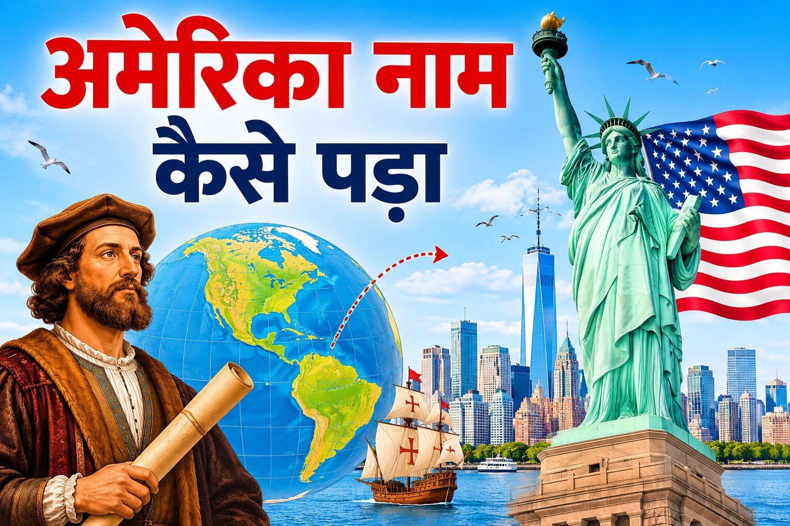 America Naam Kaise Pada