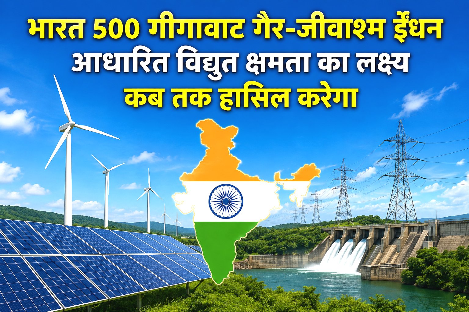Bharat 2030 Tak 500 GW Non-Fossil Fuel Capacity Ka Lakshya