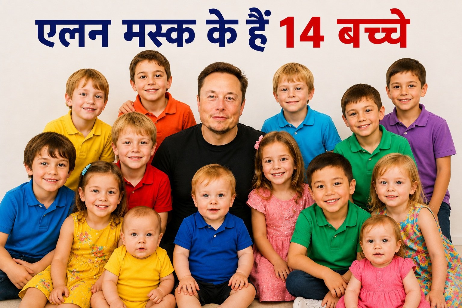 Elon Musk ke 14 Bacche