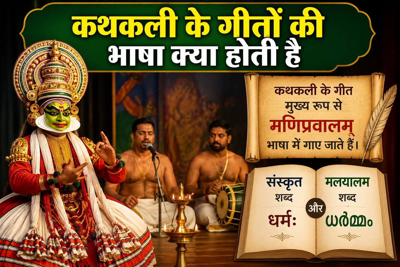 Kathakali Ke Geeton Ki Bhasha Kya Hoti Hai