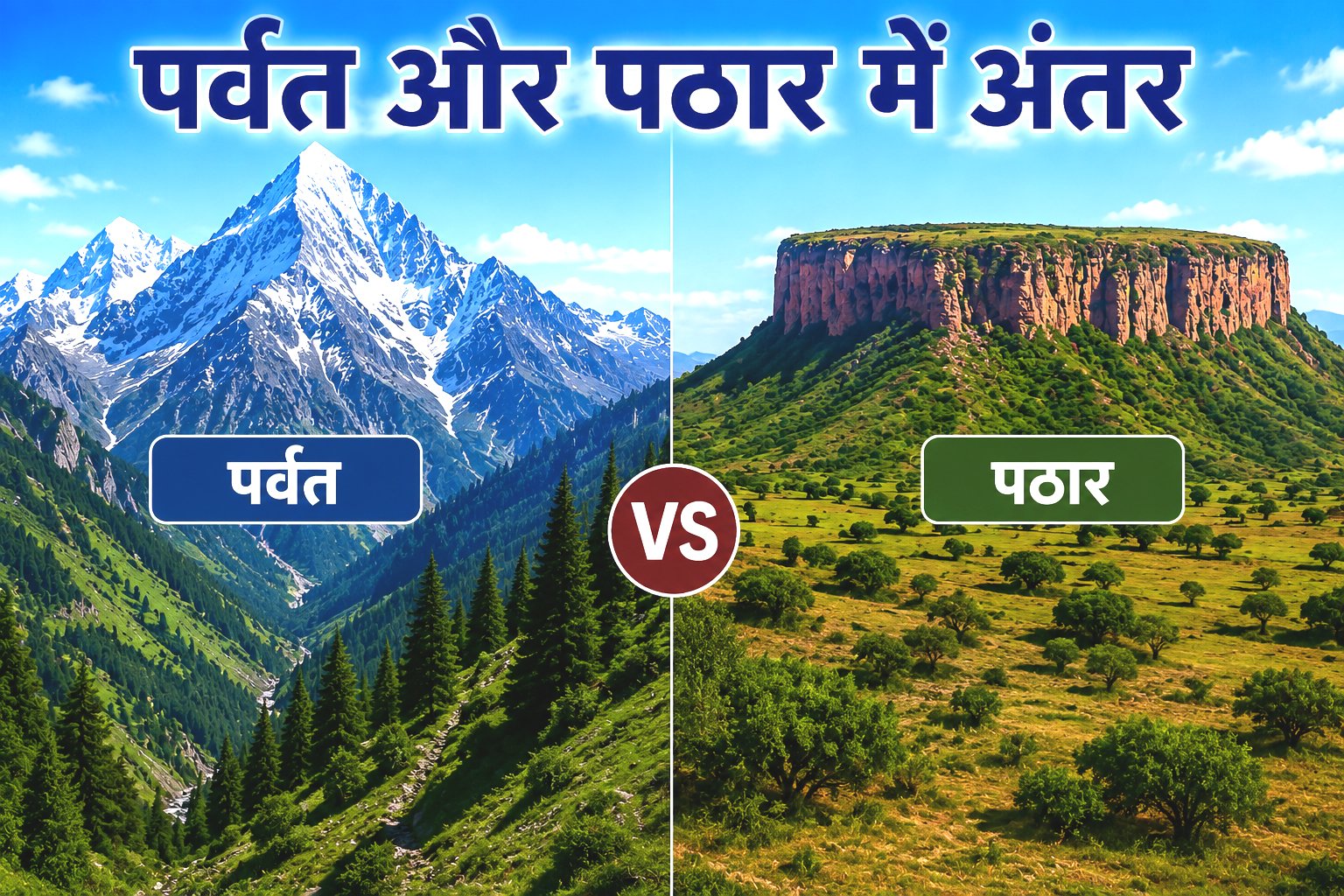 Parvat aur Pathar Mein Antar Kya Hai