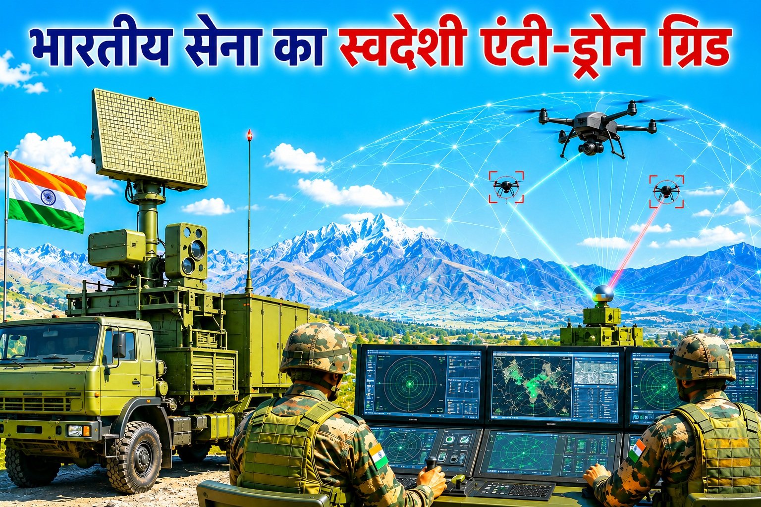 SAKSHAM Anti Drone Grid Kya Hai