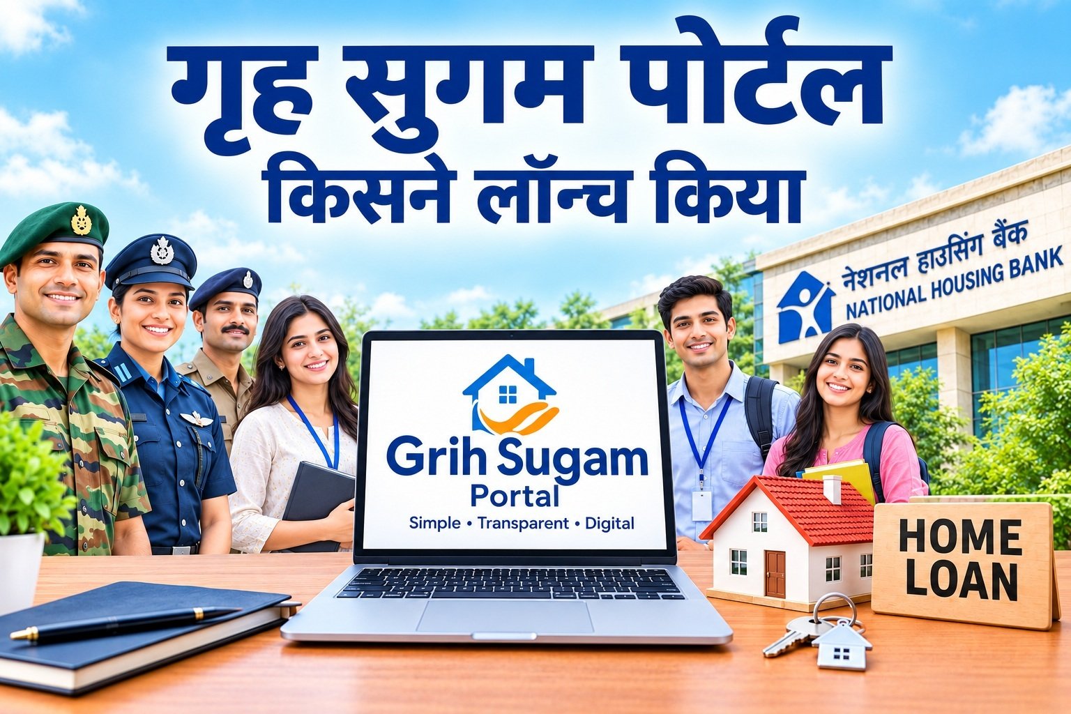 Grih Sugam Portal Kis Sangathan Dwara Launch Kiya Gaya Hai