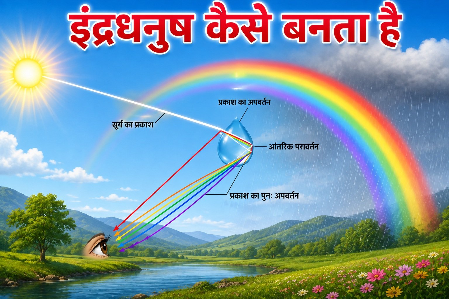 Indradhanush Kaise Banta Hai